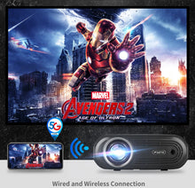 Load image into Gallery viewer, WZATCO New E81 5G Wifi Sync Display Mini LED Projector Android Portable Proyector Home Theater Smart Phone Beamer 1080P Optional