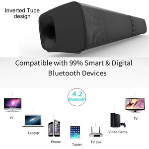 TV Speaker Wireless Bluetooth Speaker Separated Sound Bar Music Center Column For Computer Subwoofer For TV with Fm Radio TF AUX