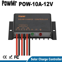 Load image into Gallery viewer, PowMr 10A 12V Solar Charge Controller 12V Waterproof IP68 Without Light and Timer Control Load 24 hours Working Outdoor