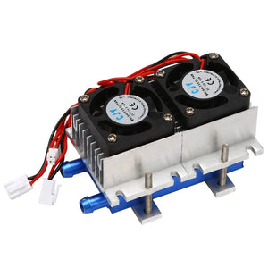 144W Thermoelectric Peltier Refrigeration Cooler 12V Semiconductor Air Conditioner Cooling System DIY Kit