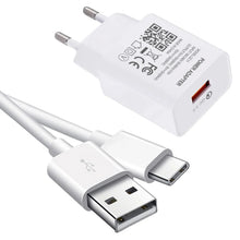 Load image into Gallery viewer, Fast Charger For Samsung Galaxy S21 Ultra S20 S10 S9 S8 Plus M31 A71 USB Power Adapter Quick Charge 3.0 Type C USB Charger Cable