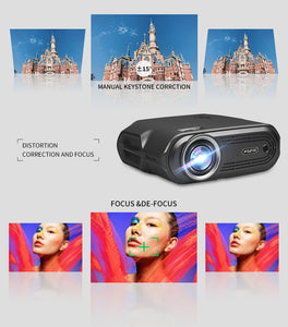 WZATCO New E81 5G Wifi Sync Display Mini LED Projector Android Portable Proyector Home Theater Smart Phone Beamer 1080P Optional