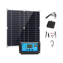 Load image into Gallery viewer, 200 Watt Flexible Solar Panel Kit Dual 5V 12V USB Outputs 100A Solar Charge Controller for Home RV Grid Applications for Camping