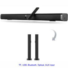 Load image into Gallery viewer, Ultra slim Detachable Bluetooth TV Sound bar 37 inch wireles speaker built-in subwoofer soundbar with optical for LED TV