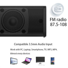 Load image into Gallery viewer, TV Speaker Wireless Bluetooth Speaker Separated Sound Bar Music Center Column For Computer Subwoofer For TV with Fm Radio TF AUX