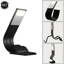 Load image into Gallery viewer, Portable LED Reading Book Light With Detachable Flexible Clip USB Rechargeable Lamp For Kindle eBook Readers