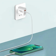 Load image into Gallery viewer, 40W USB C Charger Quick Charge 3.0 USB Wall Charger PD Type C Phone Charger Power Adapter For iPhone 14 Xiaomi13 HuaweiSamsung