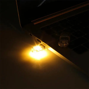 1pc USB Plug Lamp Small Light Computer Mobile Power Charging Mini Night Light Book Lamps LED Eye Protection Reading Light