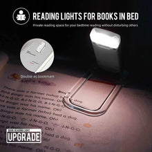 Load image into Gallery viewer, New USB Rechargeable Book Reading Light Brightness Adjustable LED Clip on Book Light Eye Care Book Lamp for Kids Read Light