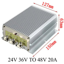 Load image into Gallery viewer, 24V 36V TO 48V 3A -30A STEP UP MODULE 24V  to 48V Boost Voltage Regulator DC-DC Converter FOR AUTOMOTIVES CE RoHS Certificated