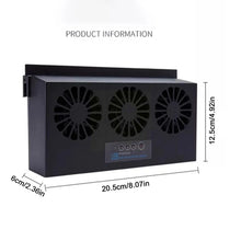 Load image into Gallery viewer, 6th Generation Car Ventilation USB Exhaust Fan Cooler Powered Air Auto Power Ventilator Solar Supply Vent Dual-mode