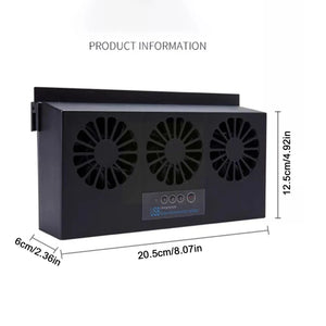 6th Generation Car Ventilation USB Exhaust Fan Cooler Powered Air Auto Power Ventilator Solar Supply Vent Dual-mode