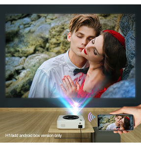 WZATCO H1 Full HD 1920*1080P LED Projector Smart Android WIFI Video Proyector Home Theater Cinema Beamer with 4D Keyston