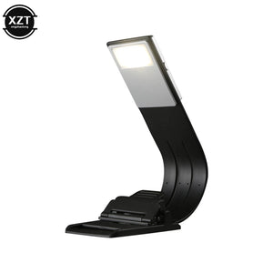 Portable LED Reading Book Light With Detachable Flexible Clip USB Rechargeable Lamp For Kindle eBook Readers