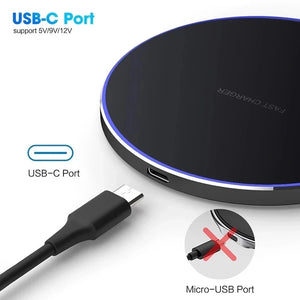 100W Wireless Charger Pad for iPhone 14 13 12 15 Pro Max X Samsung Xiaomi Phone Chargers Induction Fast Charging Dock Station