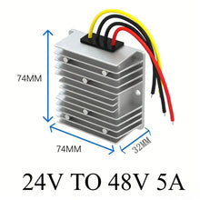 Load image into Gallery viewer, 24V 36V TO 48V 3A -30A STEP UP MODULE 24V  to 48V Boost Voltage Regulator DC-DC Converter FOR AUTOMOTIVES CE RoHS Certificated