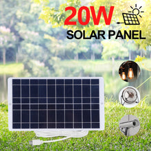 Load image into Gallery viewer, 20W 5V Battery Charger Solar Panel Waterproof 1600MA Outdoor Solar Panels Type-C Output Scratchproof 3V-5V Mobile Phone Chargers