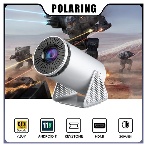 Polaring Y300 hy-upgrade Projector Android 720P 1g+8g 4K Projetor 5G Wifi 200Ansi Cinema Home Upgrade HY300Keystone Proyector