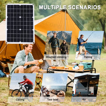Load image into Gallery viewer, Easy Install Intelligent 8000W Peak Full Solar System Kit 2x500W Panel 100A Controller Inverter Generator for Home travel party
