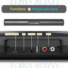 Load image into Gallery viewer, 40W TV Car Sound Bar Wired and Wireless Bluetooth-compatible Home Surround SoundBar for PC Theater TV Computer Speaker