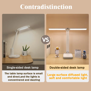 LED Desk Lamp USB Rechargeable Table Lamp 3 Levels Dimmable Touch Desk Lighting Eye Protection Foldable For Bedroom Desk Light