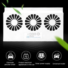 Load image into Gallery viewer, 6th Generation Car Ventilation USB Exhaust Fan Cooler Powered Air Auto Power Ventilator Solar Supply Vent Dual-mode