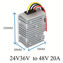 Load image into Gallery viewer, 24V 36V TO 48V 3A -30A STEP UP MODULE 24V  to 48V Boost Voltage Regulator DC-DC Converter FOR AUTOMOTIVES CE RoHS Certificated