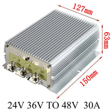 Load image into Gallery viewer, 24V 36V TO 48V 3A -30A STEP UP MODULE 24V  to 48V Boost Voltage Regulator DC-DC Converter FOR AUTOMOTIVES CE RoHS Certificated