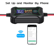Load image into Gallery viewer, Bateria Power 10A MPPT Wireless Solar Charge Controller with BT 12 Volt Phone APP Intelligent Control Solar Regulator