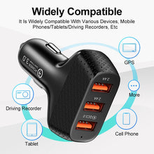 Load image into Gallery viewer, Car Charger 3 Ports USB 5V 2A  Quick Charge 3.0 Phone Adapter For iPhone 13 12 Xiaomi Huawei Samsung S22 Car Cigarette Lighter