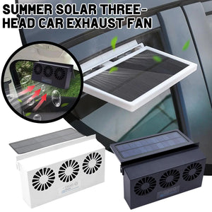 6th Generation Car Ventilation USB Exhaust Fan Cooler Powered Air Auto Power Ventilator Solar Supply Vent Dual-mode