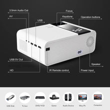 Load image into Gallery viewer, ThundeaL HD Mini Projector TD90 Native 1280 x 720P LED WiFi Projector Home Theater Cinema 3D Smart Phone Video Movie Proyector