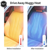 Load image into Gallery viewer, Car Interior Rear Headrest Fan USB Plug In Car Seat Low-noise Creativ Low Power To Seat Car Wind Fan Rear Summer Car Cooling Fan