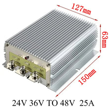 Load image into Gallery viewer, 24V 36V TO 48V 3A -30A STEP UP MODULE 24V  to 48V Boost Voltage Regulator DC-DC Converter FOR AUTOMOTIVES CE RoHS Certificated