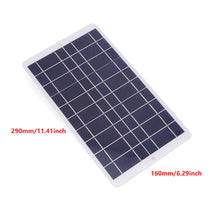Load image into Gallery viewer, 20W 5V Battery Charger Solar Panel Waterproof 1600MA Outdoor Solar Panels Type-C Output Scratchproof 3V-5V Mobile Phone Chargers