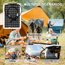 Load image into Gallery viewer, 15000W Peak Solar System Kit 600W Panel DC 12V/24V To AC 110V/220V Inverter 100A Controller Complete Off Grid For Camping/Home