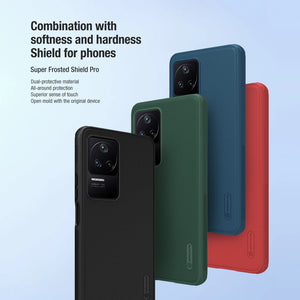 Nillkin Frosted Shield Pro Phone Case for Xiaomi Poco F4 5G / Redmi K40s, PC+TPU Hard Protection Back Cover