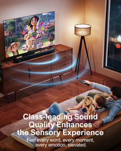 ULTIMEA 2.2ch Soundbar for TV, Peak Power 100W, 2-in-1 Detachable Bluetooth 5.3 Soundbar for TV, 3 EQ Modes, Bass Adjustable