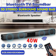 Load image into Gallery viewer, Soundbar HIFI Wireless Bluetooth Speaker Home Theater TV Computer Echo Wall Stereo Surround FM Radio Remote Control Subwoofer