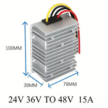 Load image into Gallery viewer, 24V 36V TO 48V 3A -30A STEP UP MODULE 24V  to 48V Boost Voltage Regulator DC-DC Converter FOR AUTOMOTIVES CE RoHS Certificated
