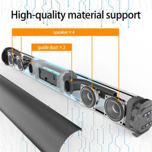 Load image into Gallery viewer, 40W TV Car Sound Bar Wired and Wireless Bluetooth-compatible Home Surround SoundBar for PC Theater TV Computer Speaker