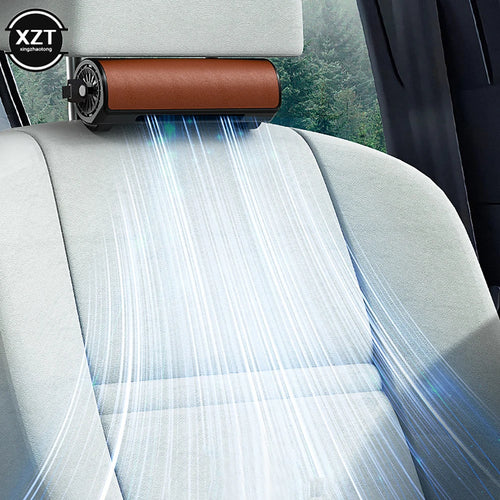 Car Interior Rear Headrest Fan USB Plug In Car Seat Low-noise Creativ Low Power To Seat Car Wind Fan Rear Summer Car Cooling Fan