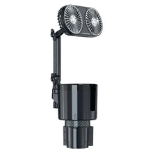 Load image into Gallery viewer, Car Cup Holder USB Car Fan 2 in 1 Adjust Speed 360 Degree Rotating Fan for Refreshing Air