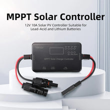 Load image into Gallery viewer, 12V 10A MPPT Solar Panel Charge Controller With Type-C And USB Output Designed For AGM Lifepo Batteries