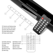 Load image into Gallery viewer, Add to Wish List 40w Tv Stick Portable Soundbar Speakers Wireless Bluetooth Home Theater Sound System Stereo With Tf Fm Radio Co