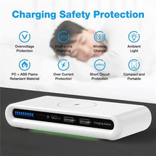 Load image into Gallery viewer, 4 In 1 Wireless Charger Pad Stand LED Light Type C PD USB Charger for iPhone Samsung Xiaomi Phone Chargers Fast Charging Station