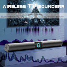 Load image into Gallery viewer, TV Sound Bar Wireless Bluetooth Speakers 3D Stereo Surround Home Theater Super Bass Subwoofer with FM Radio for Computers Column