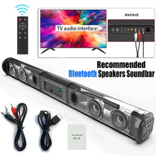 Load image into Gallery viewer, Wireless Bluetooth Speaker Soundbox Soundbar Speakers for PC TV Subwoofer Music Center Boombox with Fm TF USB AUX RCA Soundbar