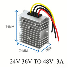 Load image into Gallery viewer, 24V 36V TO 48V 3A -30A STEP UP MODULE 24V  to 48V Boost Voltage Regulator DC-DC Converter FOR AUTOMOTIVES CE RoHS Certificated