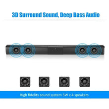 Load image into Gallery viewer, Soundbar HIFI Wireless Bluetooth Speaker Home Theater TV Computer Echo Wall Stereo Surround FM Radio Remote Control Subwoofer